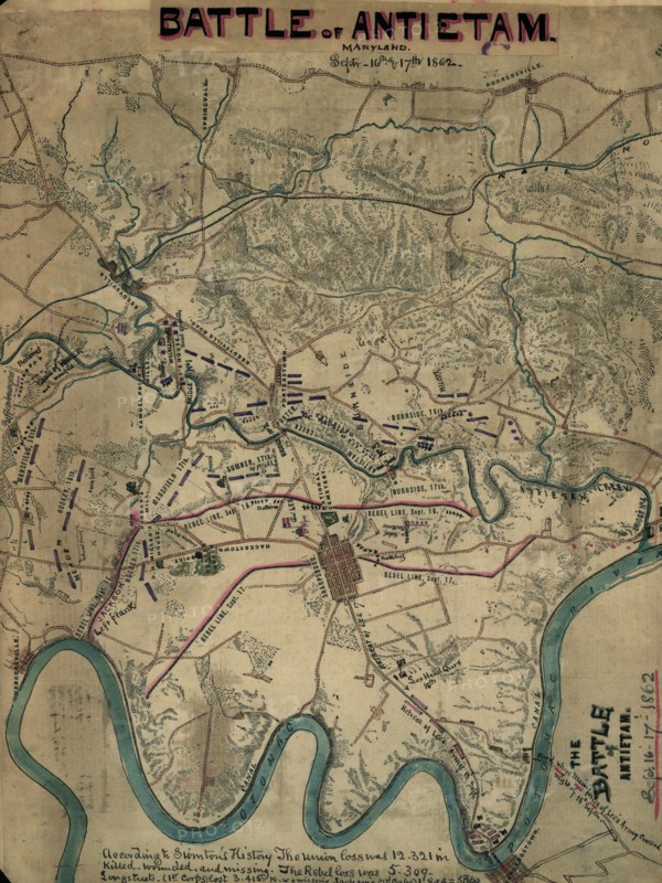 Battle of Antietam, Sharpsburg 1862