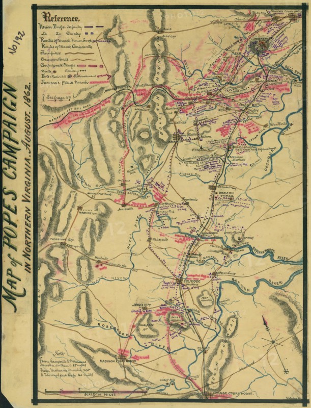 Popes campaign in northern Virginia, August 1862. 1862