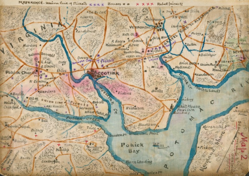 Potomac River showing picket lines, January 1862] 1862