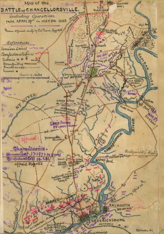 Battle of Chancellorsville, including operations from April 29th to May 5th, 1863. 1863