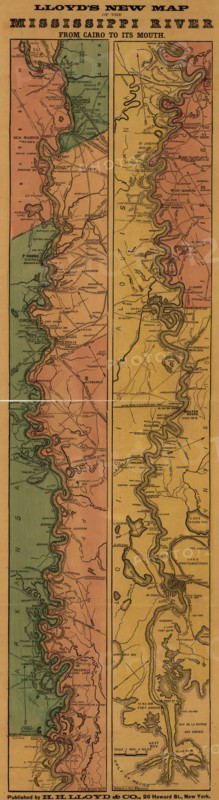 Mississippi River from Cairo to its mouth - 1863  1863