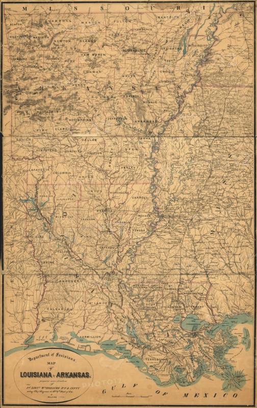 Louisiana & Arkansas 1864