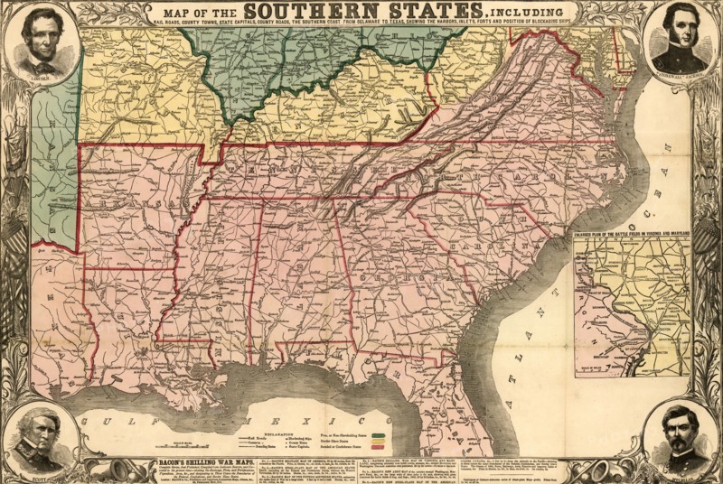 Southern States During the Rebellion - 1863 1863