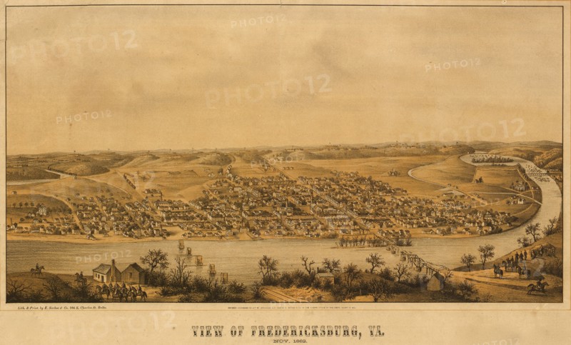 Fredericksburg aerial view - 1863 1863