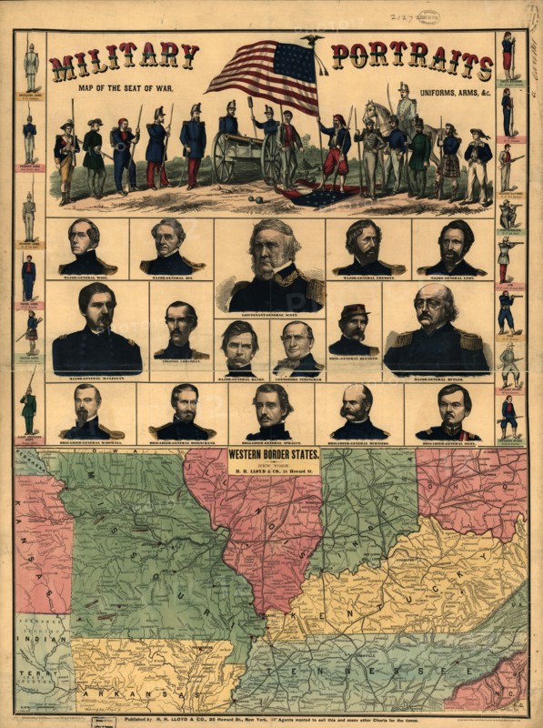 Military Portraits & the  Western Theatre - 1861 1861
