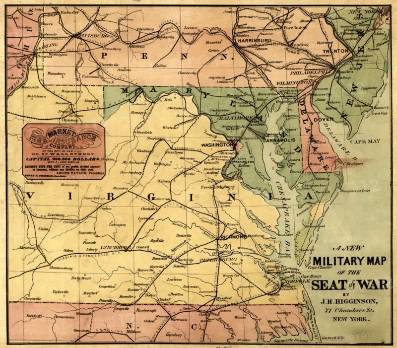 Military Map - 1861 1861