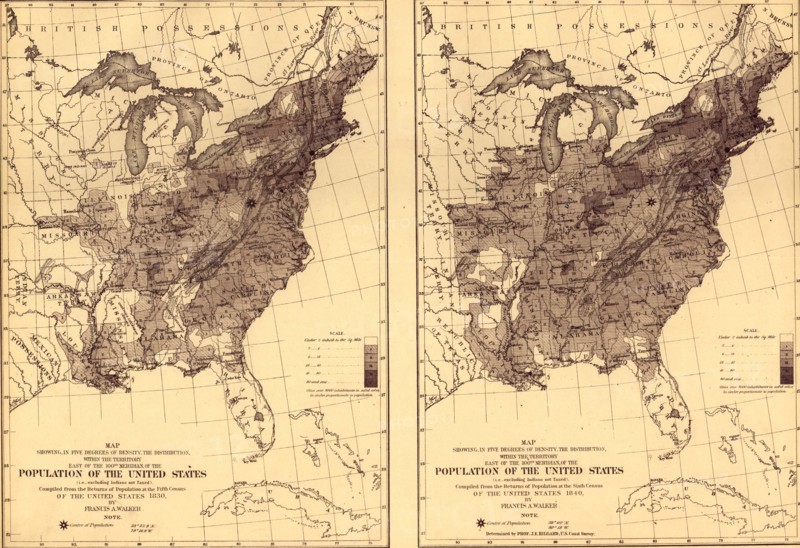 Population Growth of the United States - 1830 to 1840 1840
