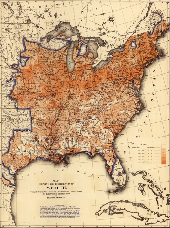 Wealth of the US Population - 1870 1870