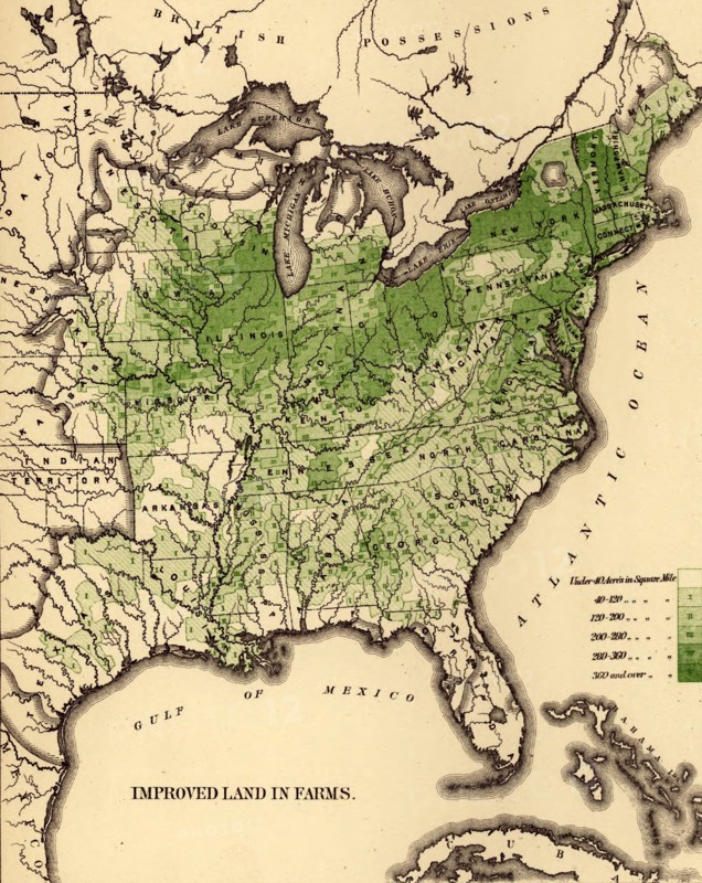 Improved land in Farm production - 1870 1870