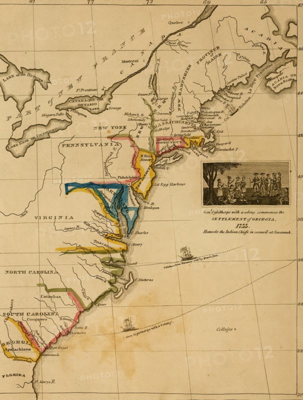 Settlement of Georgia & Savannah - 1733 1733