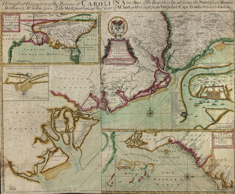 Carolinas in 1711 1711