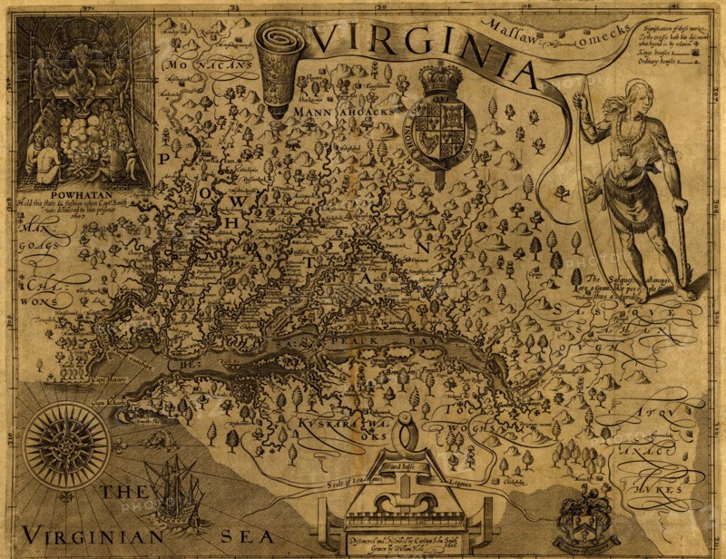 Virginia Discovered and described by john Smith - 1606 1606