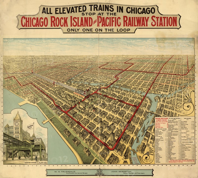Chicago Rock Island & Pacific Railway Station - 1897 1897