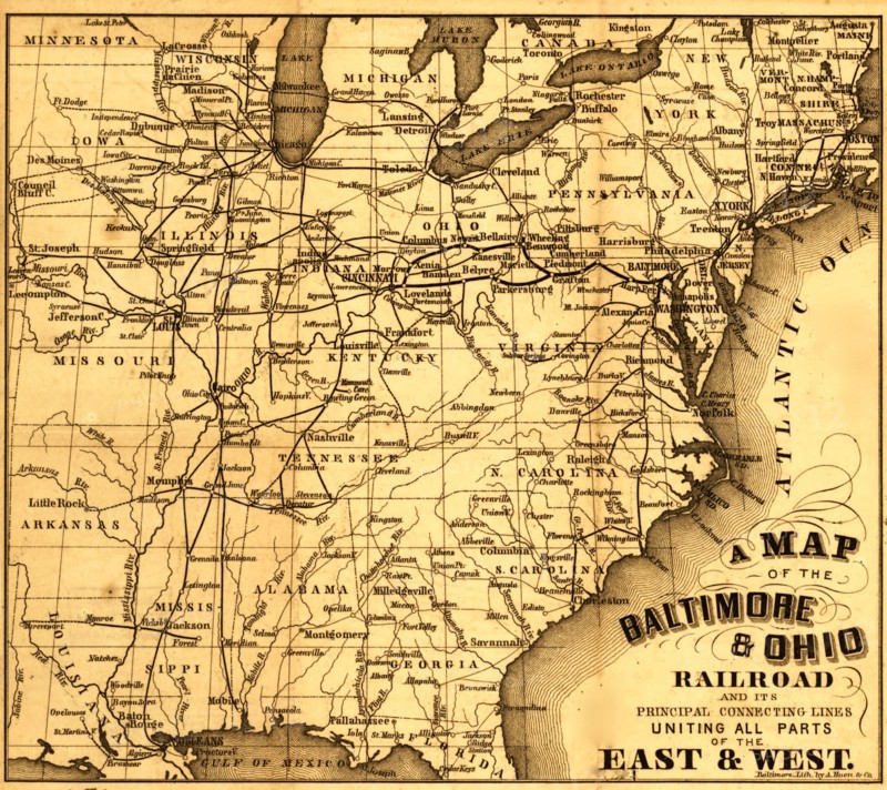 Baltimore & Ohio - B&O - 1860 1860