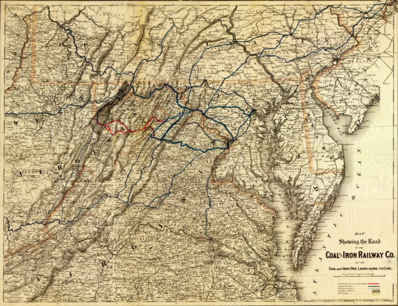 Coal and Iron Railway Co. and the coal and iron ore lands along its line 1882 1882