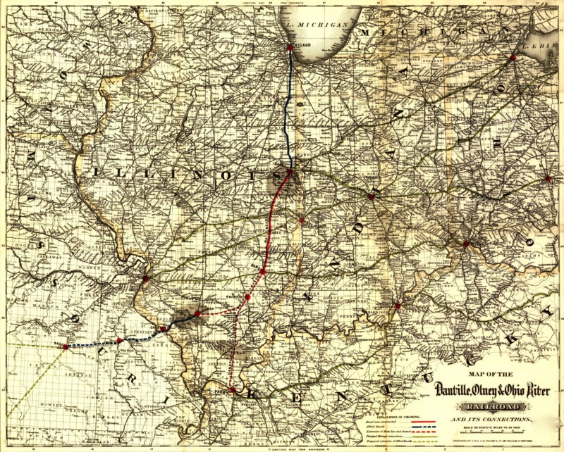 Danville, Olney & Ohio River Railroad - 1881 1881