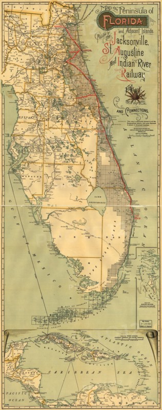 Jacksonville, St. Augustine & Indian River Railway - 1893 1893