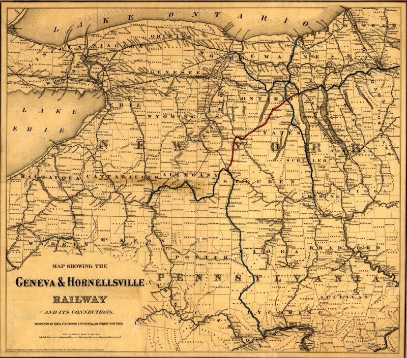 Geneva & Hornellsville Railroad - 1875 1875