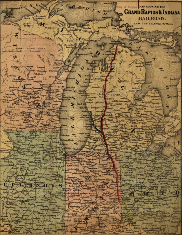 Grand Rapids & Indiana Railroad - 1871 1871