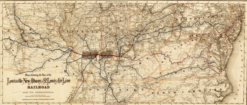 Louisville, New Albany, and St. Louis Air Line Railroad - 1872