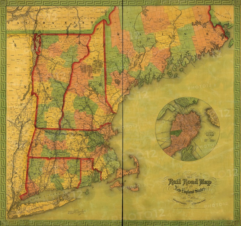 New England States - 1854 1854