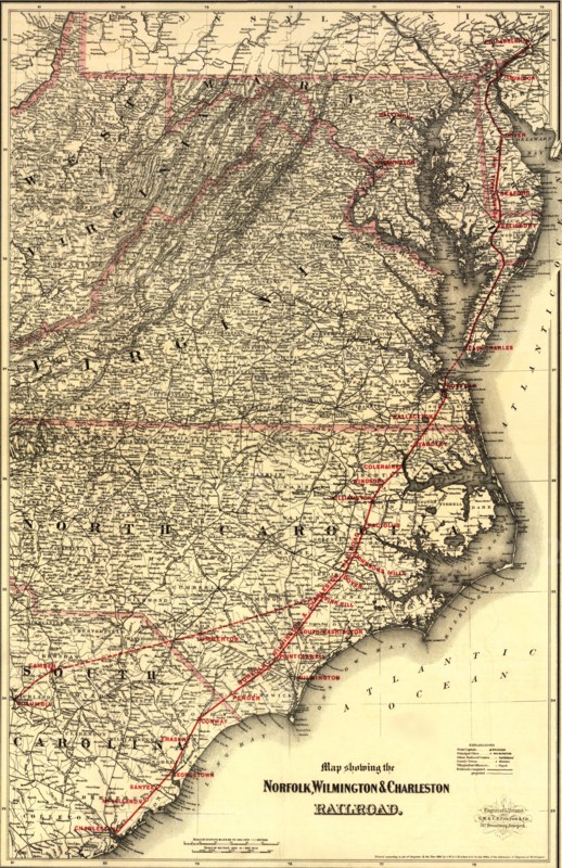 Norfolk, Wilmington & Charleston Railroad - 1891 1891