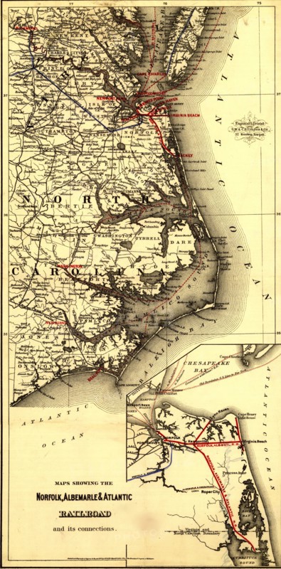 Norfolk, Albermarle & Atlantic Railroad - 1891 1891