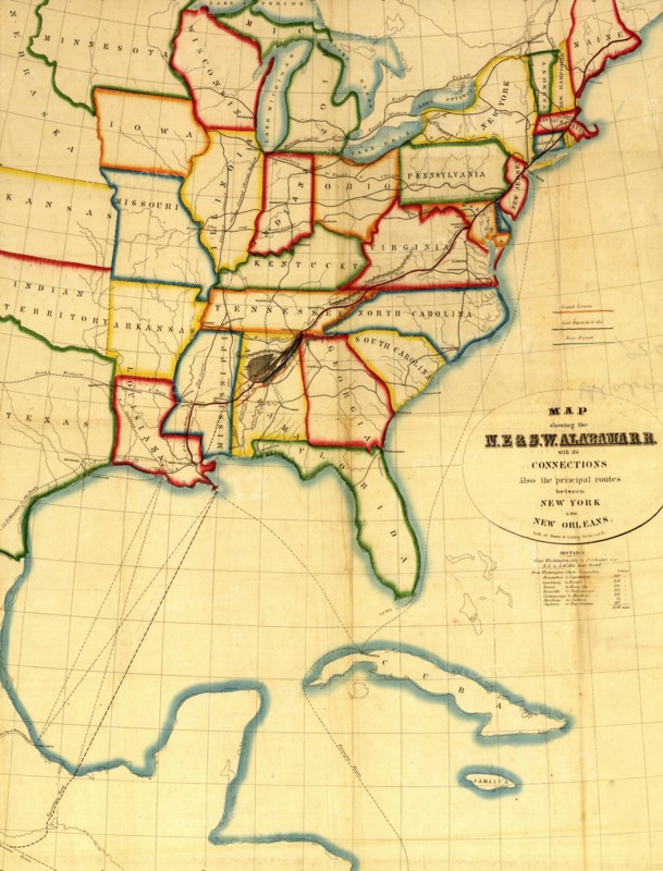N.E. & S.W. Alabama R.R - 1850 1850