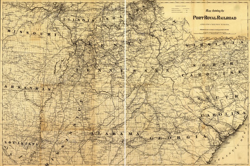 Port Royal Railroad - 1870 1870