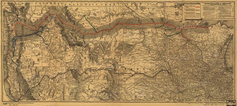 Northern Pacific Transcontinental -1882 1882