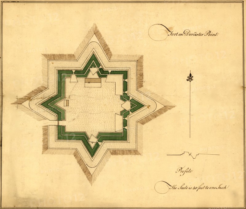 Fort on Dorchester Point, Boston - 1776