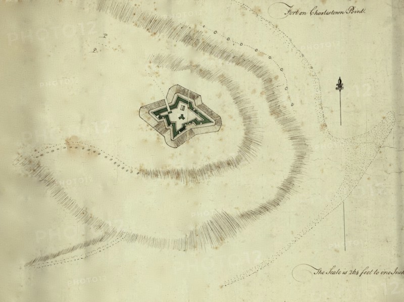 Fort on Charleston Point, Boston - 1776