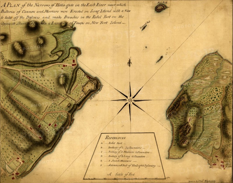 Narrows of Hells-gate in the East River - 1776