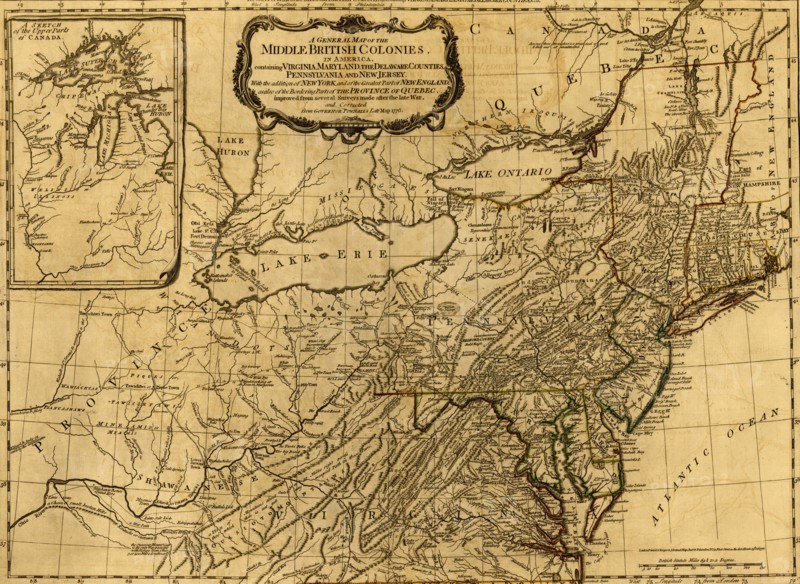 French & English Settlements in North America - 1776