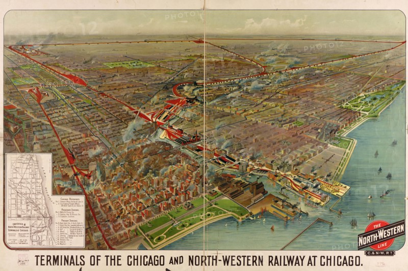 Terminals of the Chicago and North-Western Railway at Chicago - 1902 1902