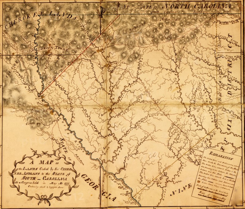 Carolina provide Indian Lands - 1777