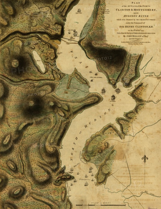 Plan of the attack of the Forts Clinton & Montgomery - 1777