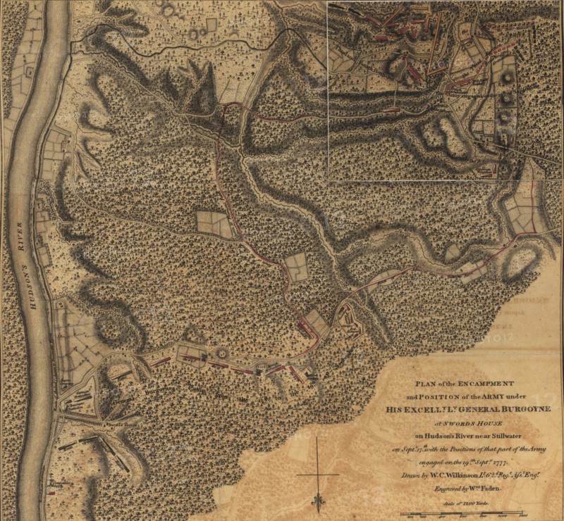General Burgoyne at Swords House on Hudson's River near Stillwater  - 1777