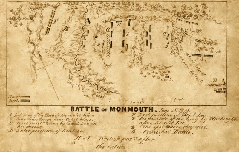 Battle of Monmouth, New Jersey - 1778