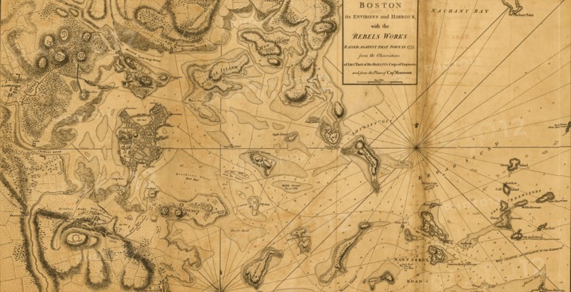 Boston, its environs and harbour, with the rebels works raised against that town in 1775 1775