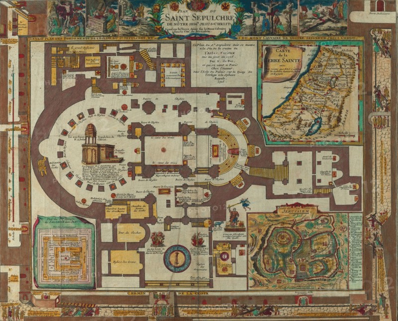 Antique Map of Jerusalem