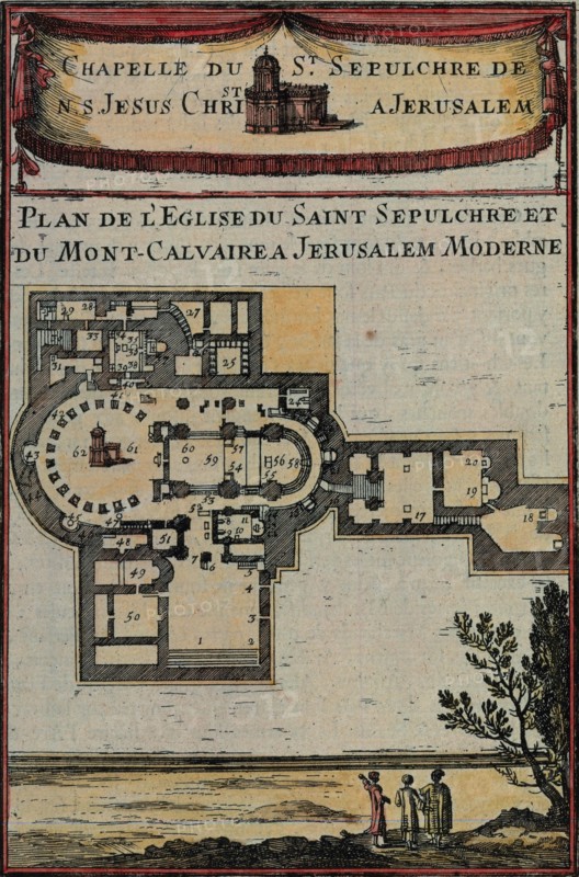Antique Map of Jerusalem