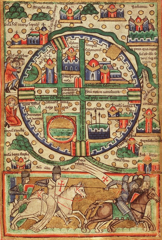 Antique Map of Jerusalem