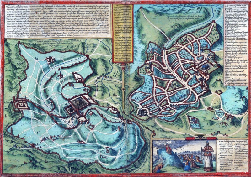 Antique Map of Jerusalem