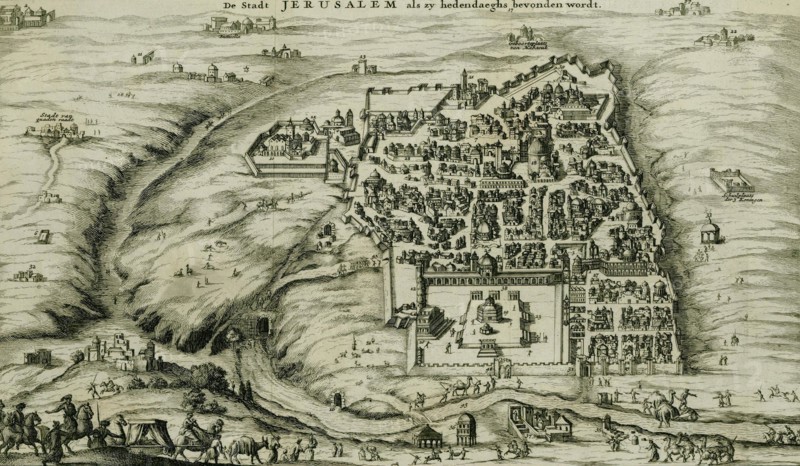 Antique Map of Jerusalem