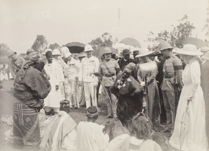 Duke of Connaught watches an African dance