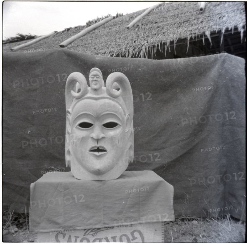 Bangwa mask, full face, front, man.