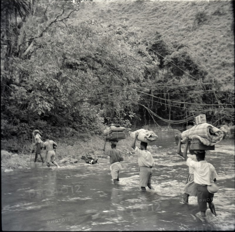 Crossing small river near Fontem