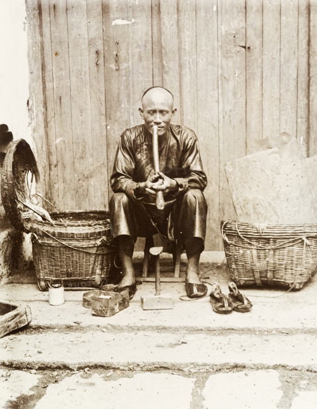 An itinerant shoemaker, Hong Kong
