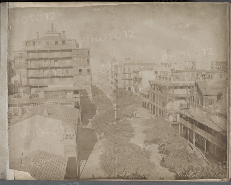 Looking down over Port Said and the lighthouse